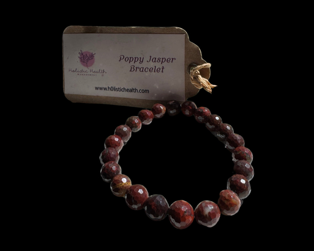 Crystal Bracelet - Poppy Jasper