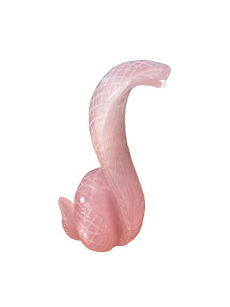 Large Rose Quartz Snake