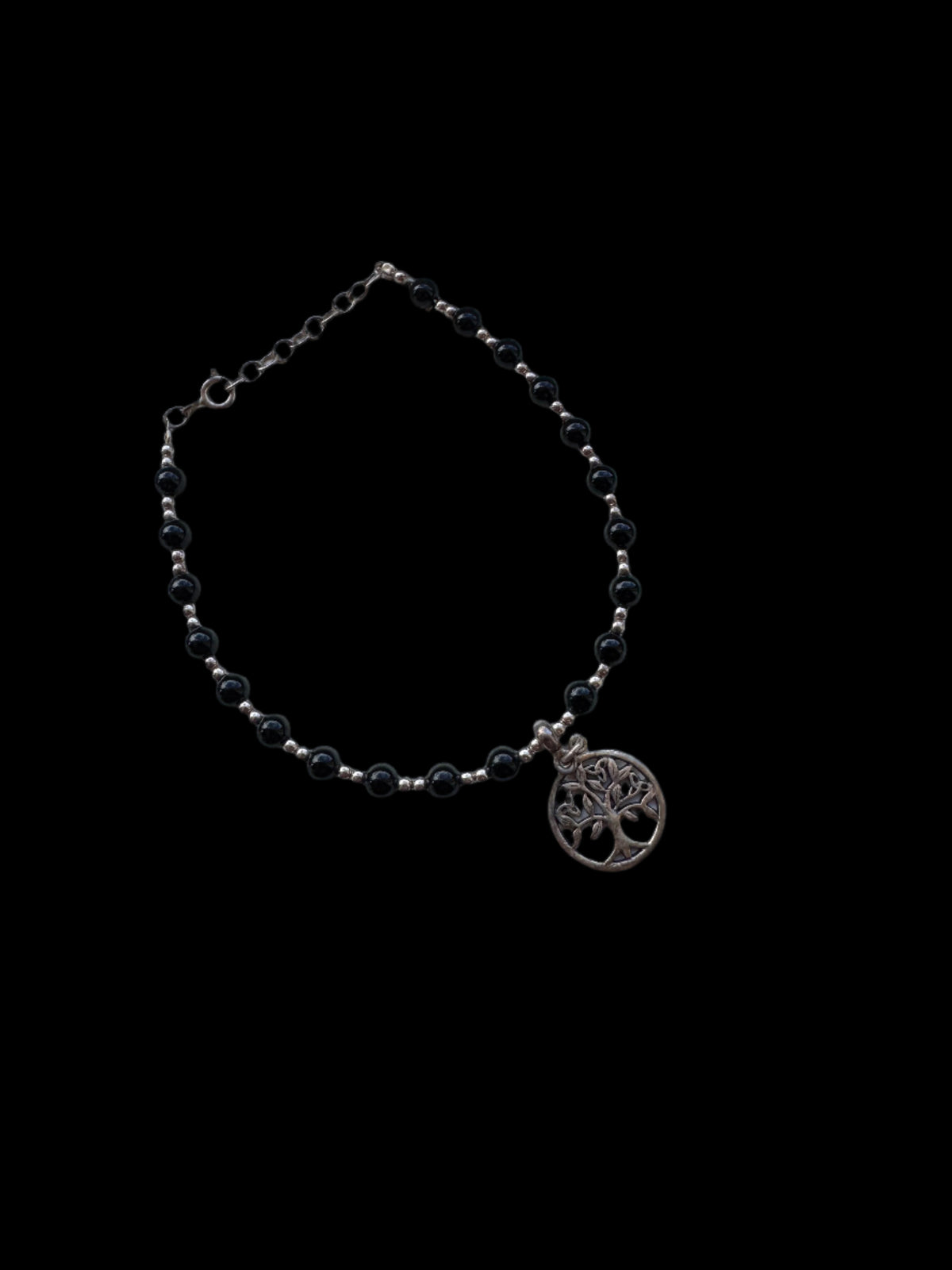 Sterling Silver and Crystal Tree of Life Bracelet