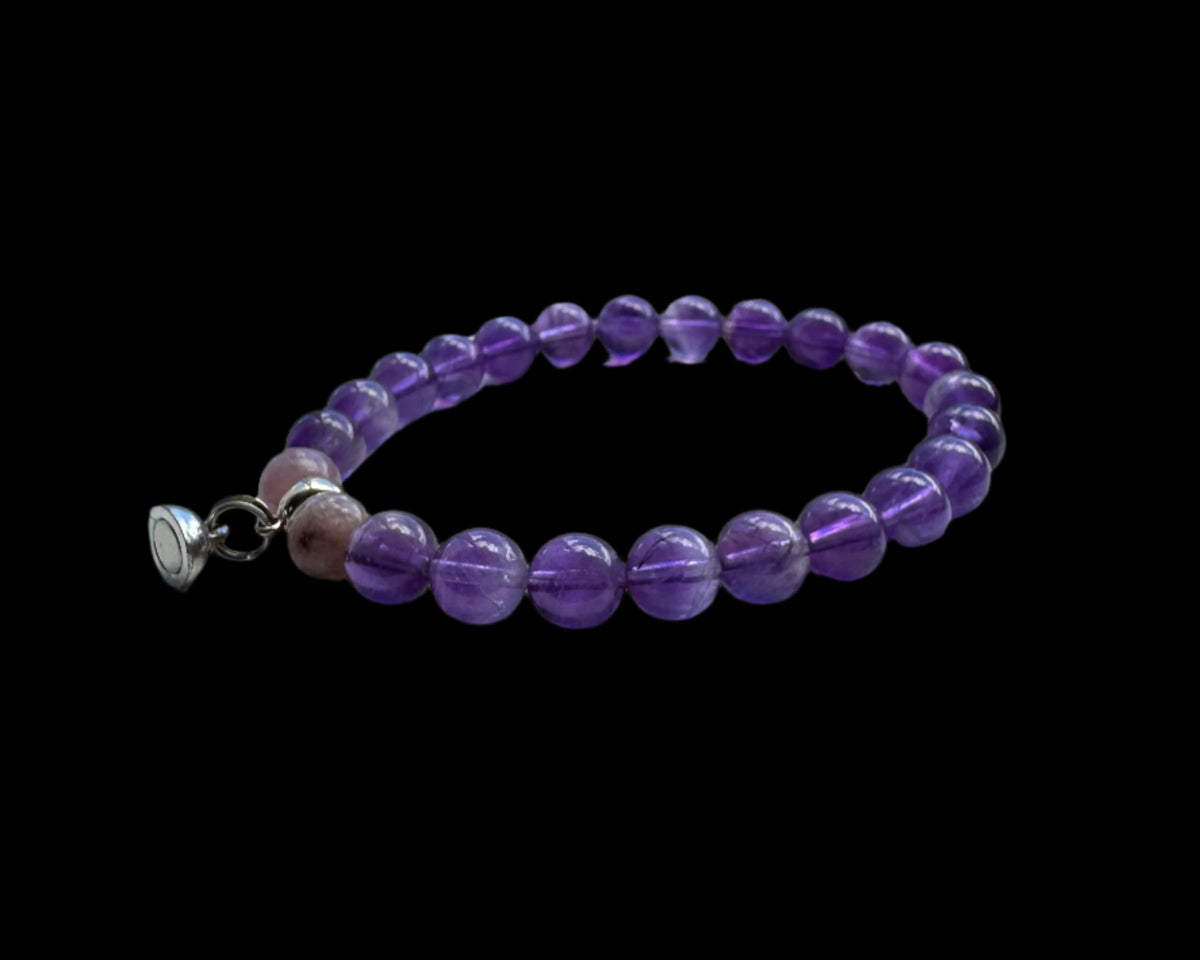 Crystal Bestie Bracelet - Amethyst and Lepidolite