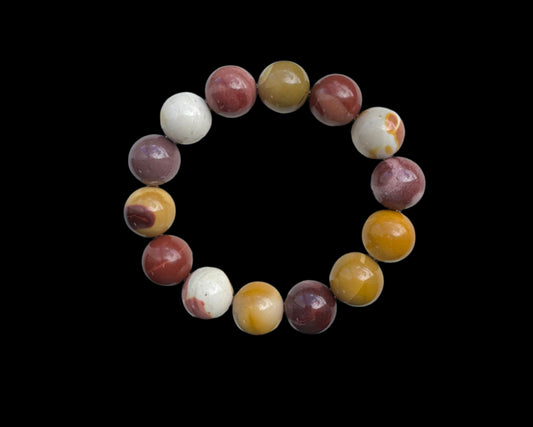 Crystal Bracelet - Mookaite Large Bead