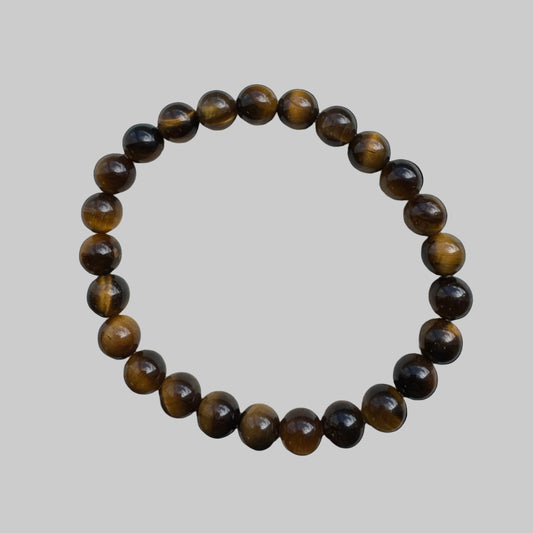 8mm tiger eye crystal stretch bracelet