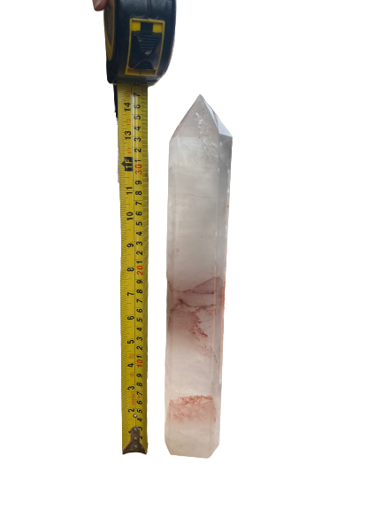 Large Red Fire Quartz Tower