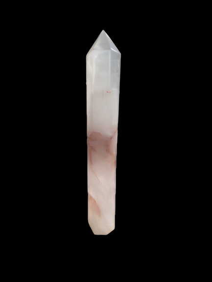 Large Red Fire Quartz Tower