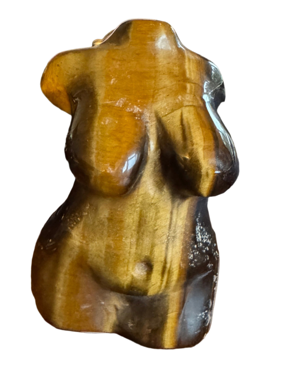 Full-Figured Tiger Eye Lady Statue