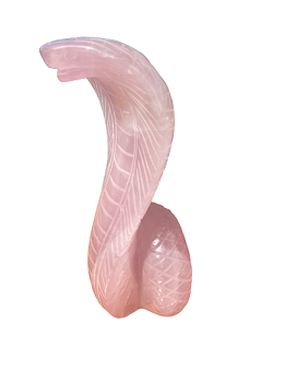Large Rose Quartz Snake