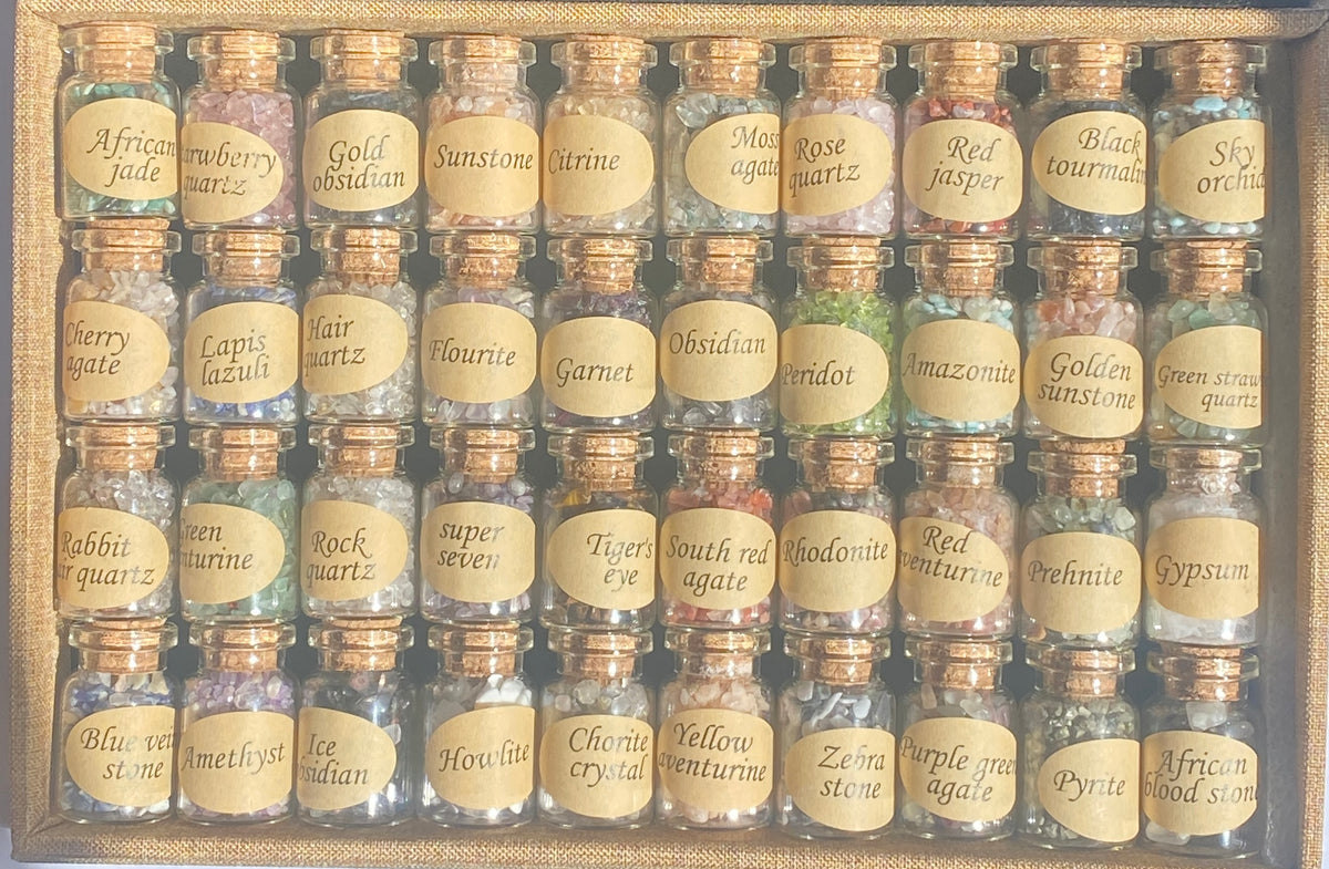 Mini Crystal Chip Bottle Sets