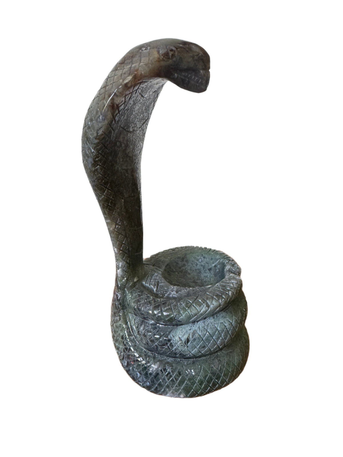 Large Moss Agate Cobra