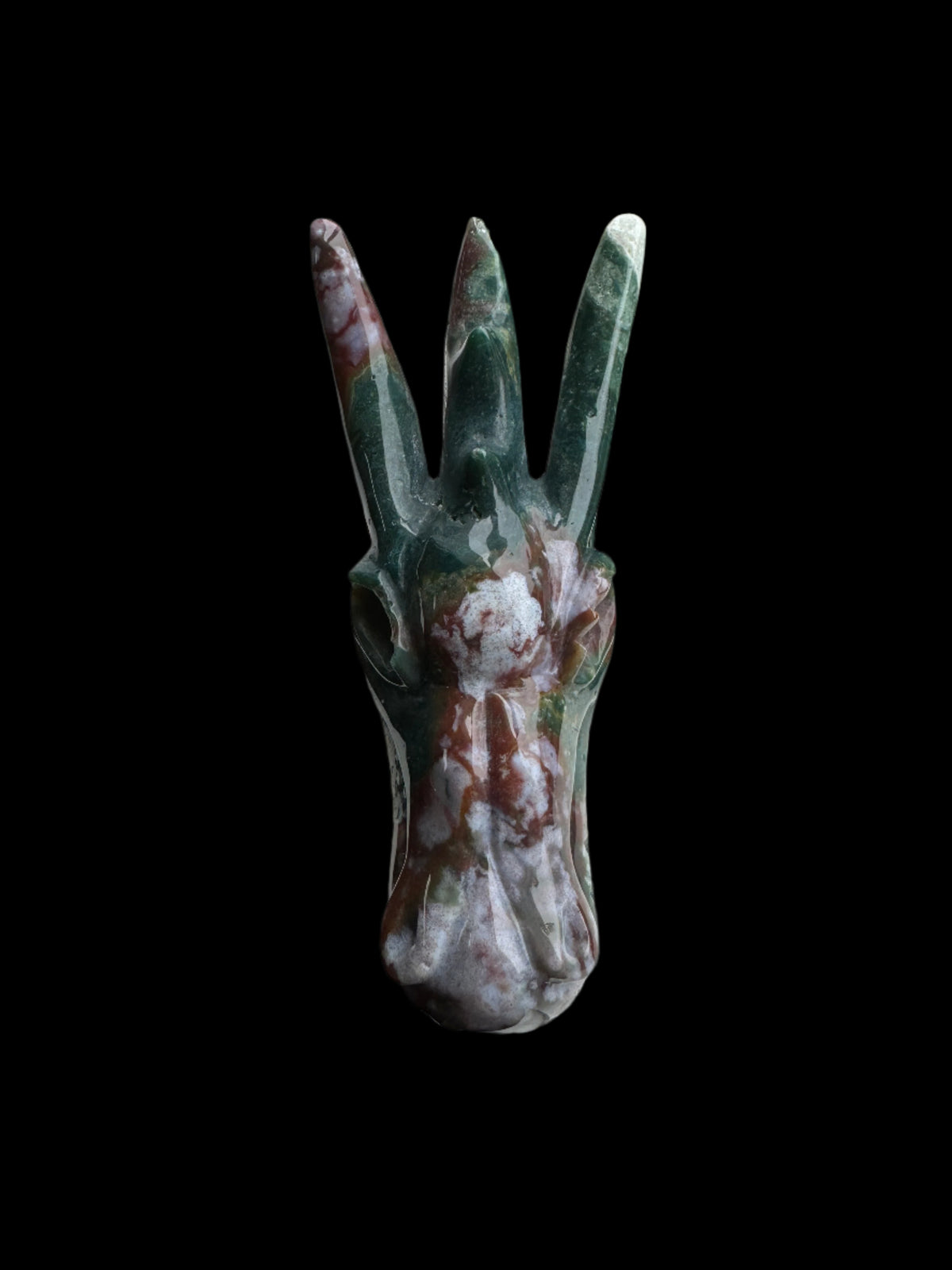 Large Ocean Jasper Dragon Head