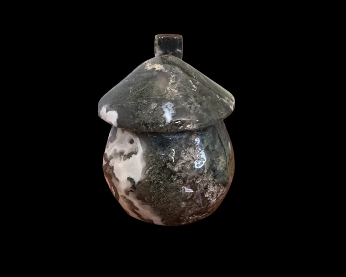 Moss Agate Mushroom House