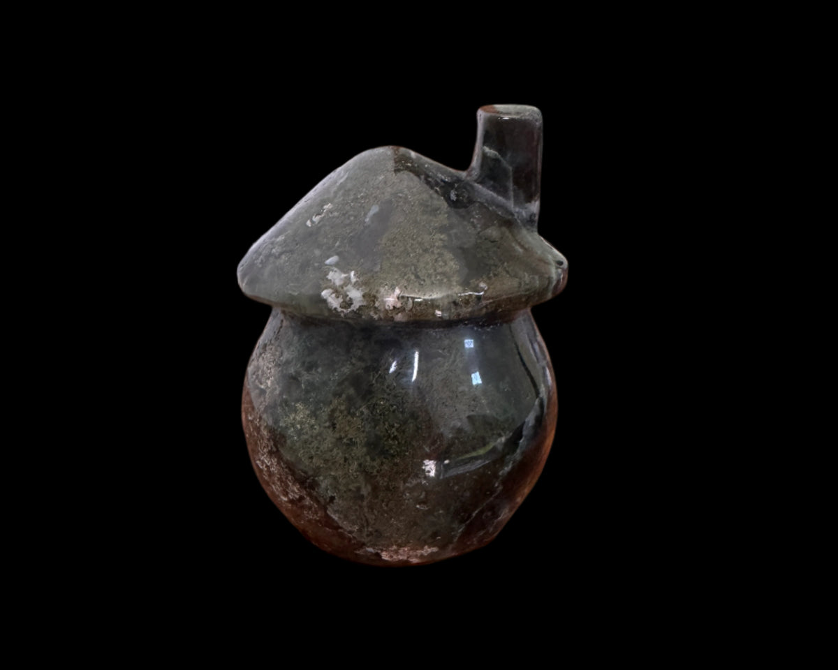 Moss Agate Mushroom House