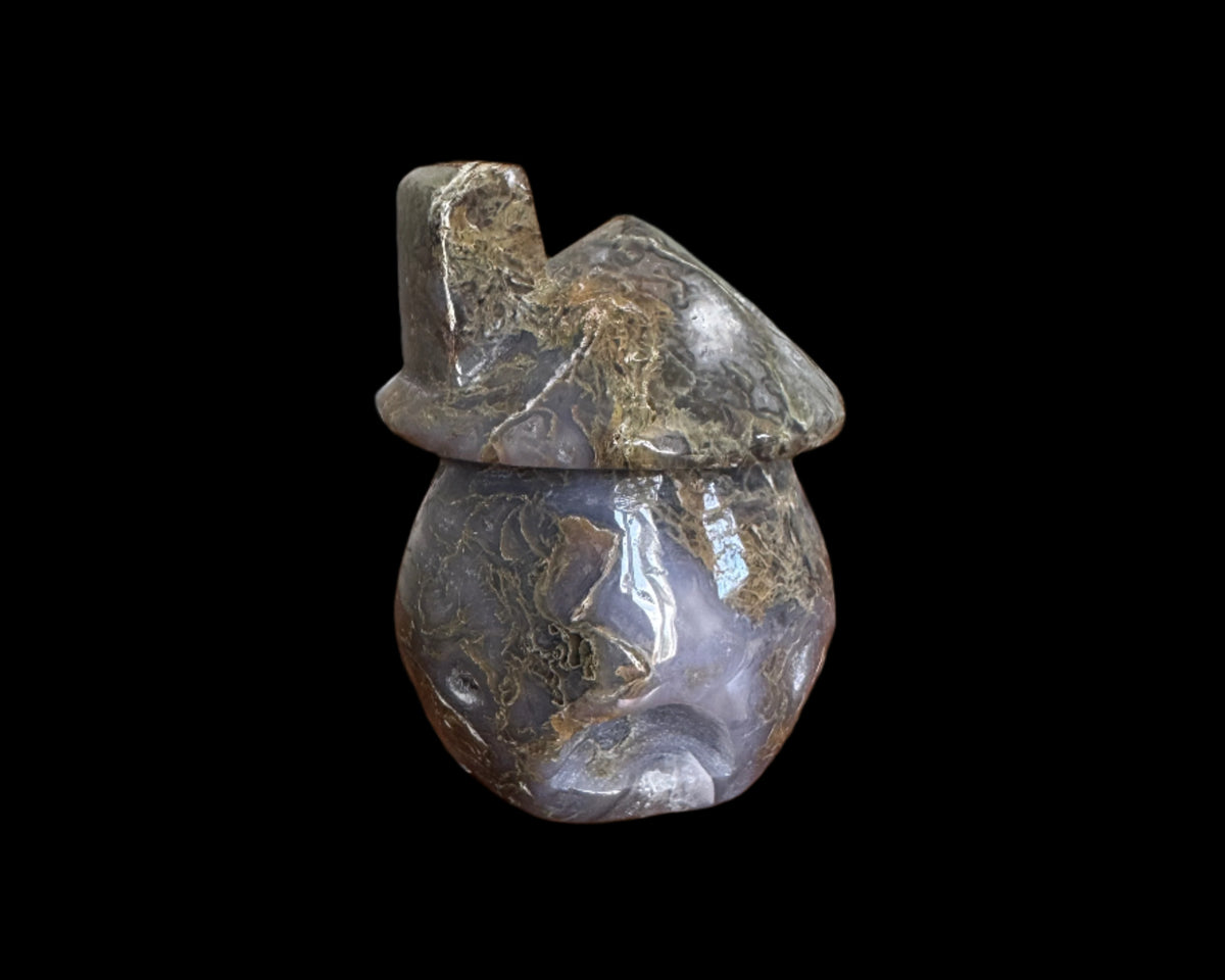 Moss Agate Mushroom House