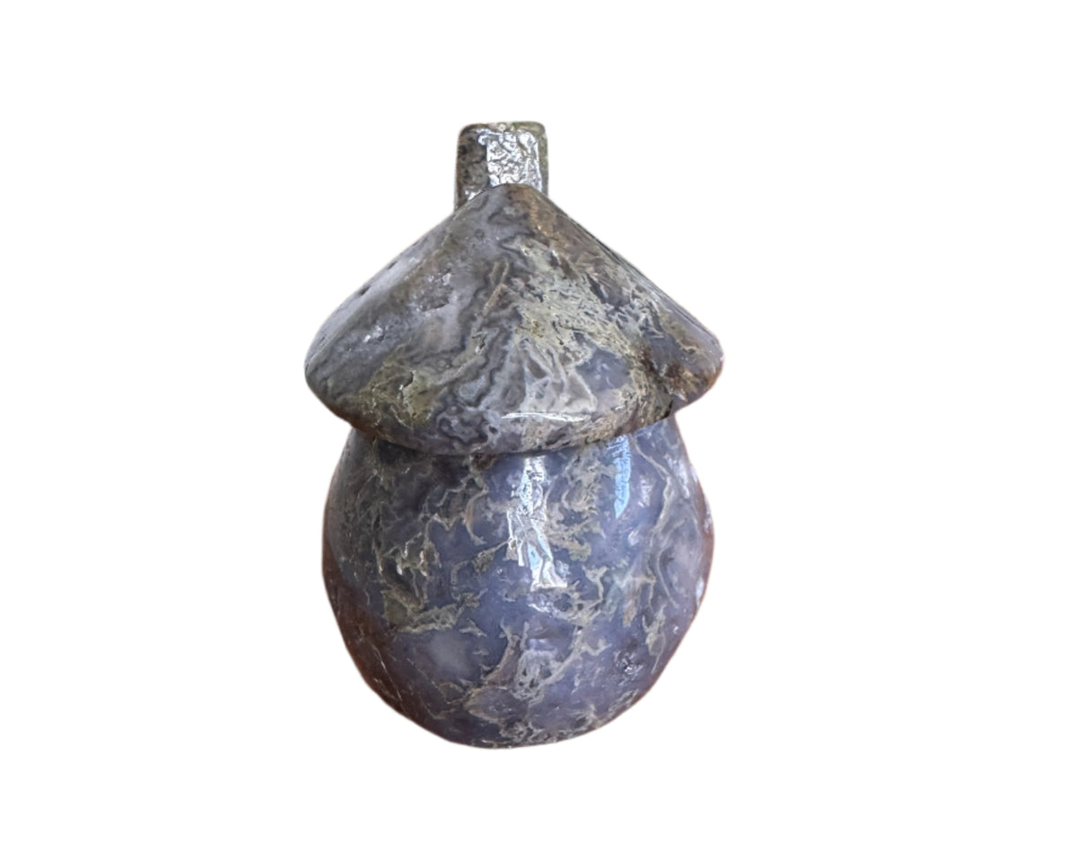 Moss Agate Mushroom House