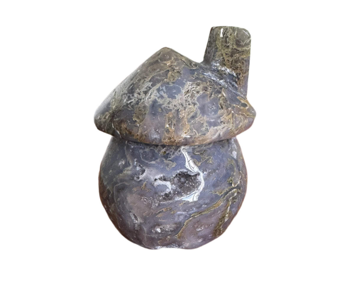 Moss Agate Mushroom House