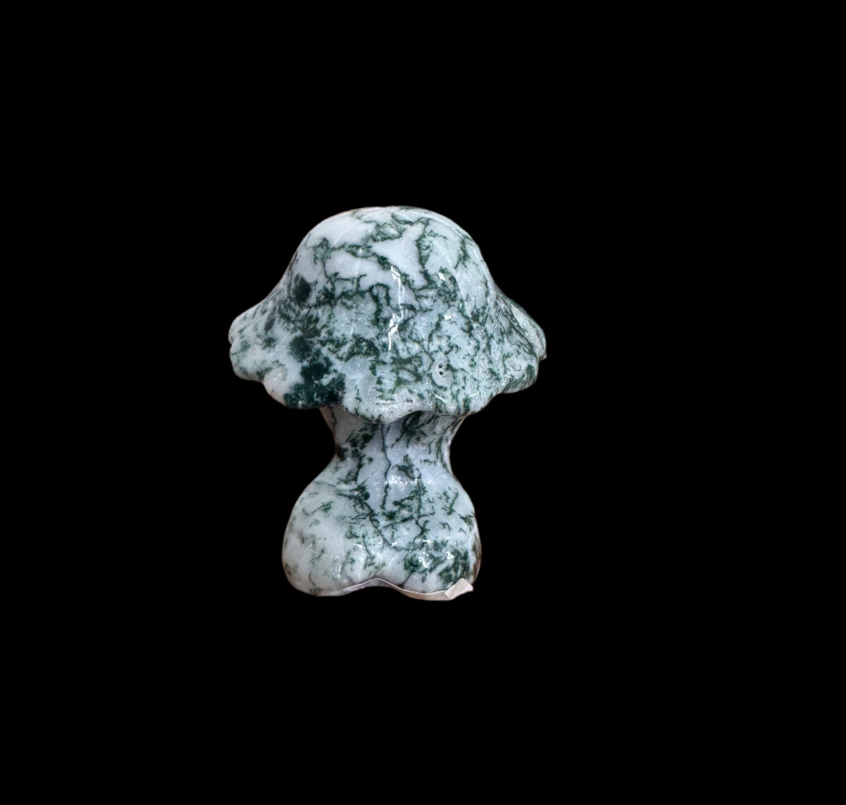 Small Moss Agate Lady Mushroom