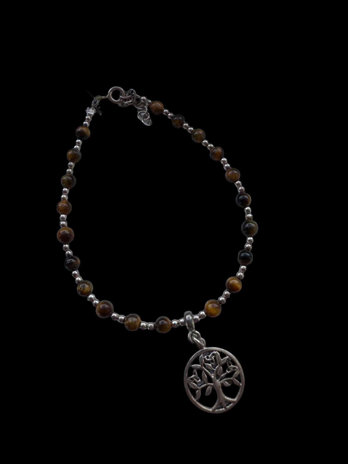 Sterling Silver and Crystal Tree of Life Bracelet