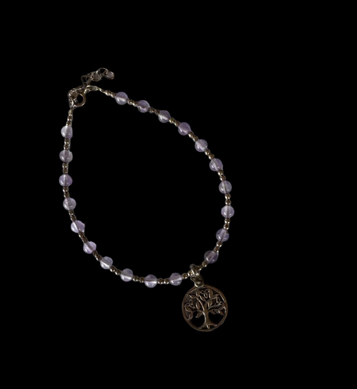 Sterling Silver and Crystal Tree of Life Bracelet