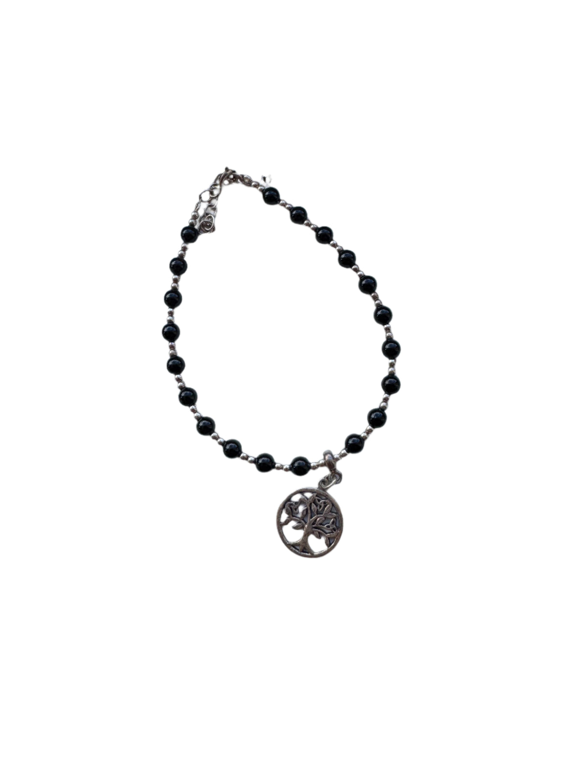 Sterling Silver and Crystal Tree of Life Bracelet